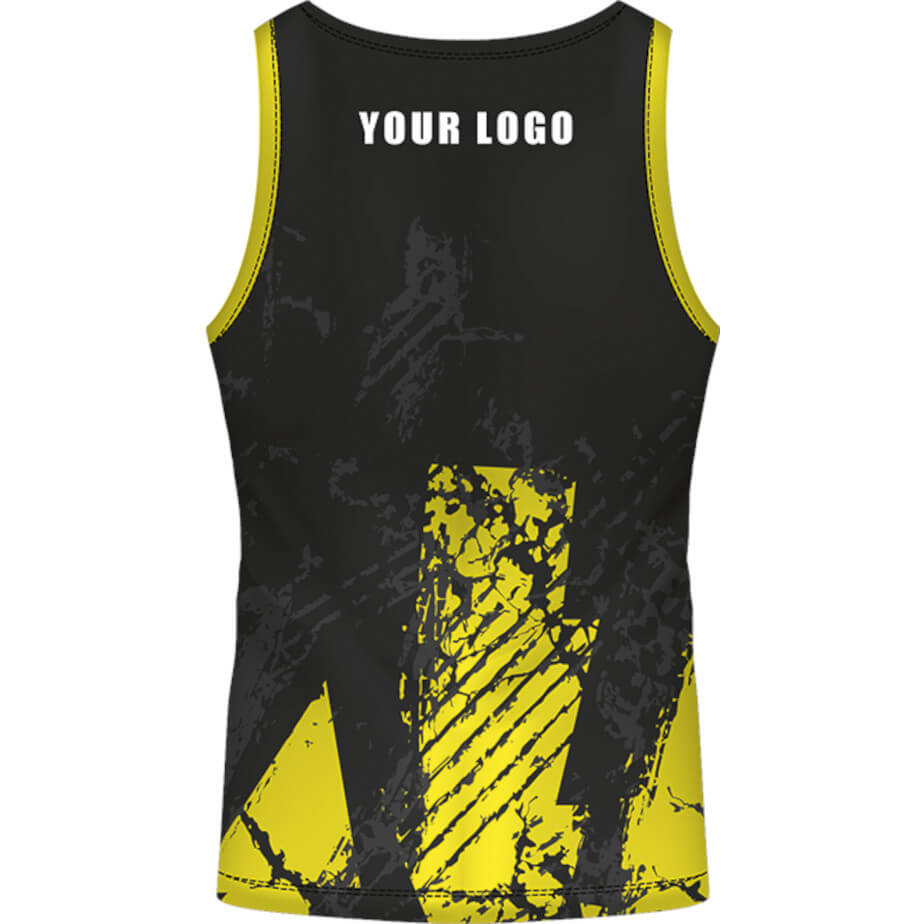 Mens Crew Neck Vest Back