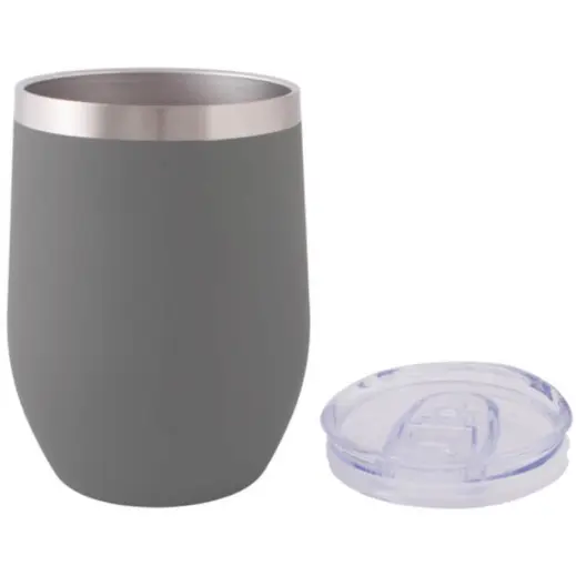 300ml Double Wall Grey Open