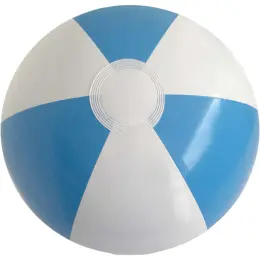 40cm Two-Tone Beach Ball Light Blue-White Image