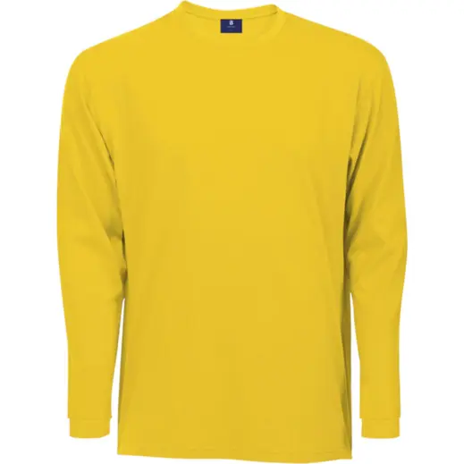 Yellow 170g Long Sleeve T-Shirt 100 Cotton