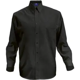 Mens Executive Lounge Long Sleeve Black Front