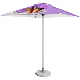 Sublimated Parasol Single Round Pole 2 x 2m Branded Image