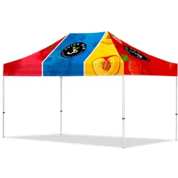 Coated Steel Sublimated Gazebo 4.5m x 3m Branded Image