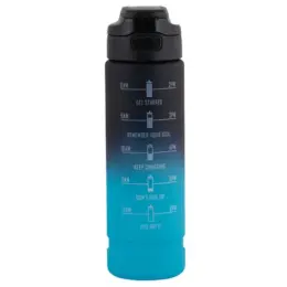 1 Litre Motivate Water Bottle Aqua Front Image