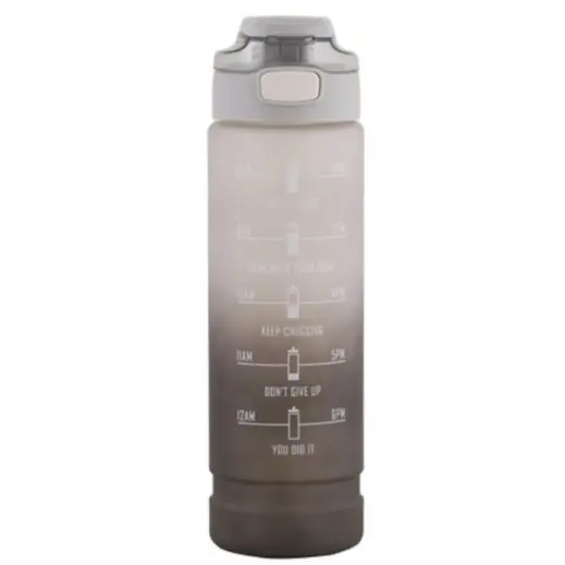 1 Litre Motivate Water Bottle Brown Front