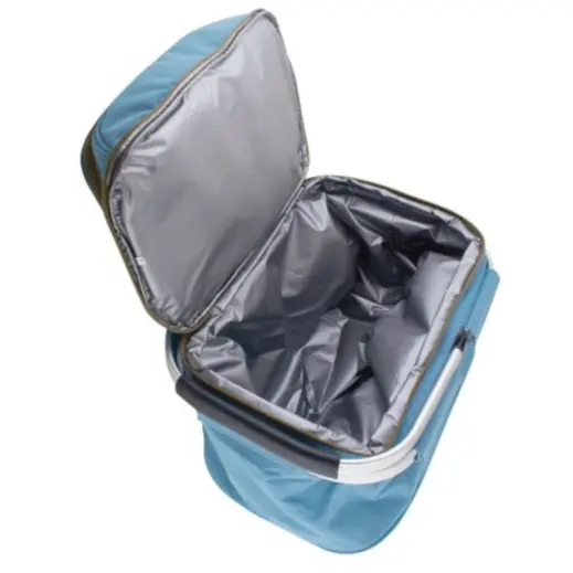 4-Person Picnic Caddy & Cooler Inside