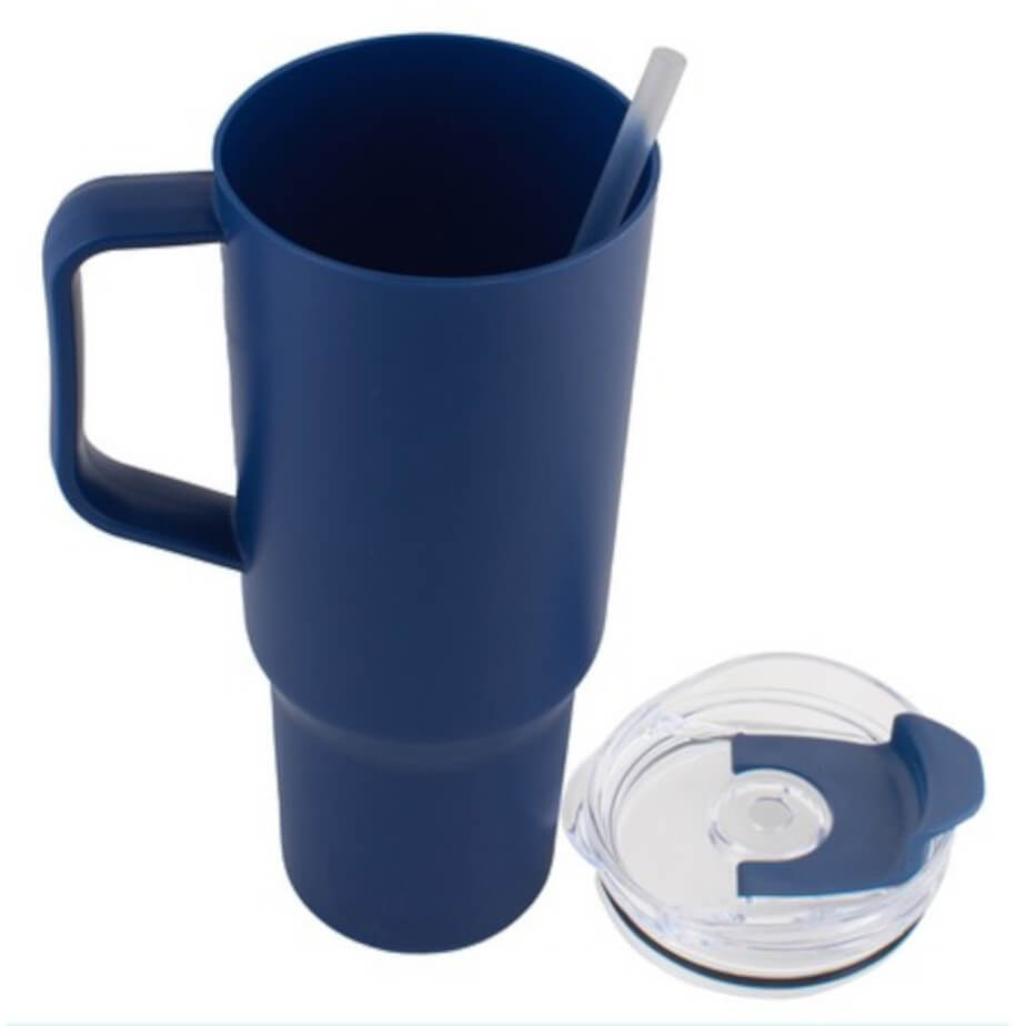 1200ml Sip-and-Go Navy Open Lid