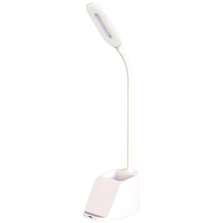 Almere Giftology 3-in-1 Desk Lamp With 15W Wireless Charger & Pen Holder White