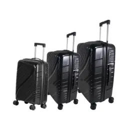 Black Jetsetter Luggage Bag Set Image