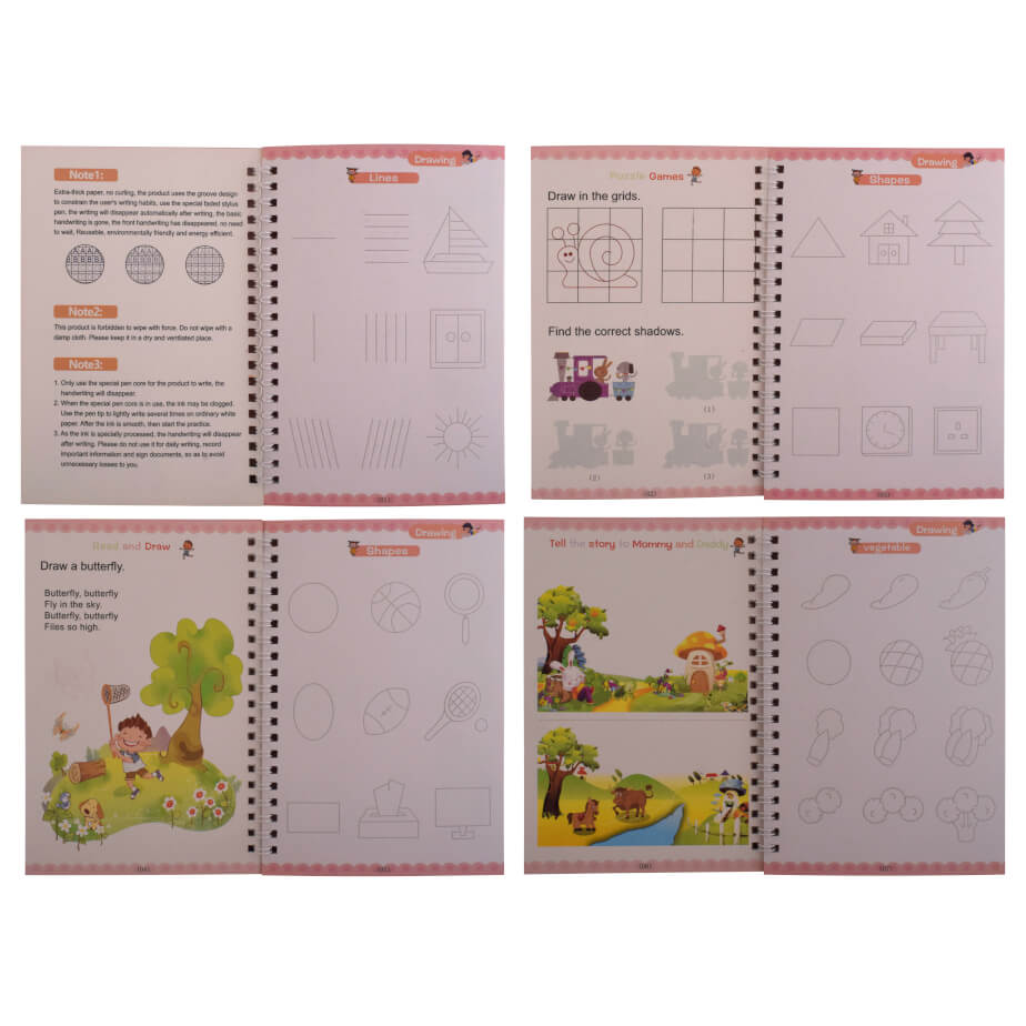 Magic Practise Copybook Set Drawing Open