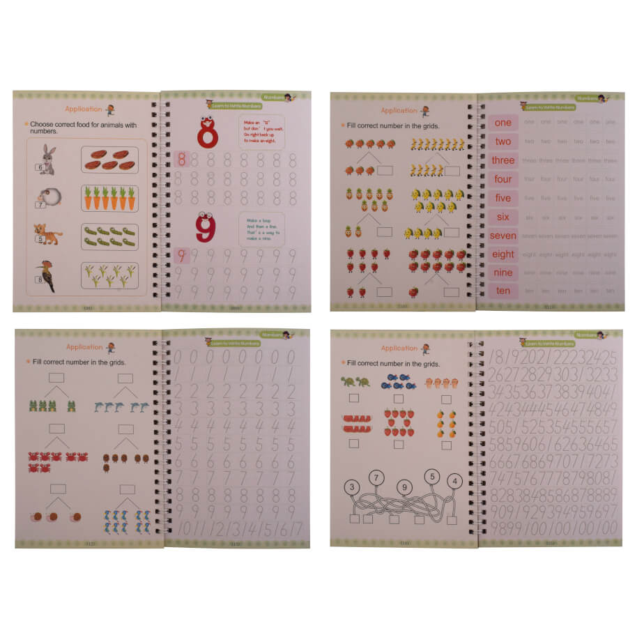 Magic Practise Copybook Set Numbers Open More