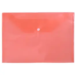 PVC Document Envelope Peach Front Image