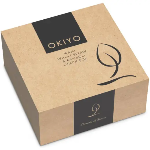 Okiyo Wani Wheat Straw & Bamboo Lunch Box Box