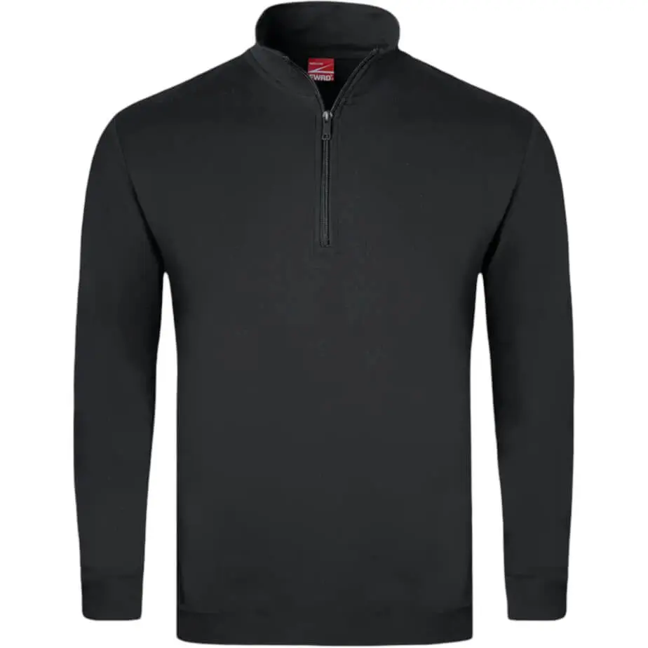 FWRD Quarter Zip Sweater Black Front
