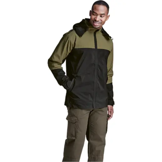 Water ProofJacket Black Fatique Front