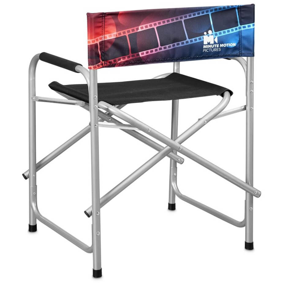 Coated Steel Directors Chair Branded Back