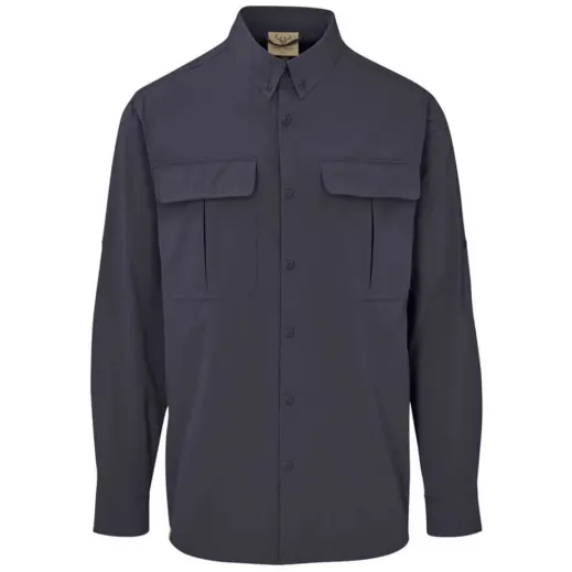 Mens Long Amatola Shirt Charcoal