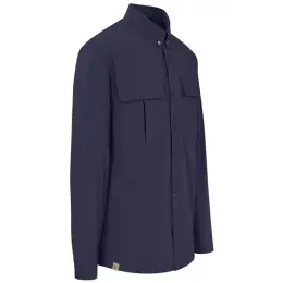Mens Long Amatola Shirt Navy Side