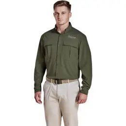 Mens Long Amatola Shirt Olive Main Image