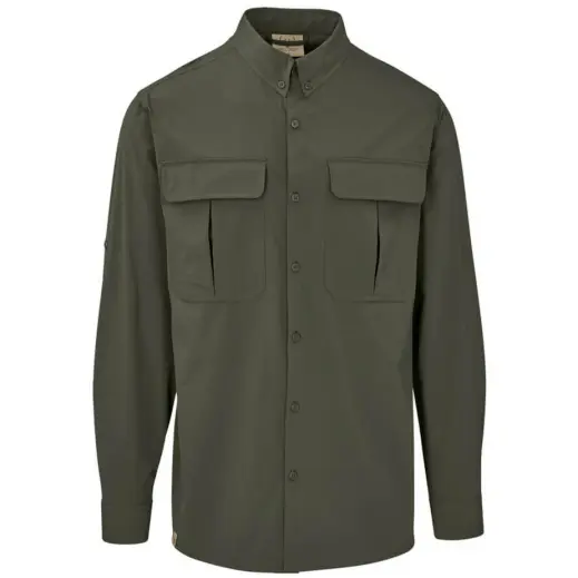Mens Long Amatola Shirt Olive