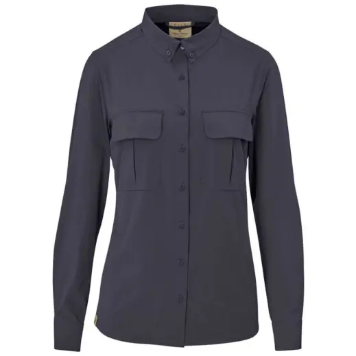 Ladies Long Amatola Shirt Charcoal