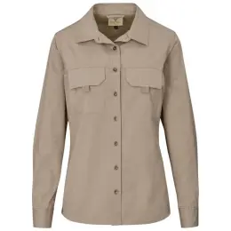 Ladies Long Mawenzi Shirt Khaki