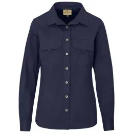Ladies Long Mawenzi Shirt Navy