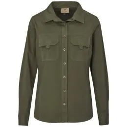 Ladies Long Mawenzi Shirt Olive