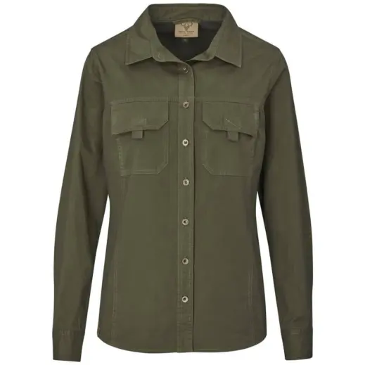 Ladies Long Mawenzi Shirt Olive