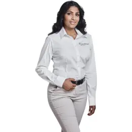 Ladies Long Sleeve Sheffield Main White Image