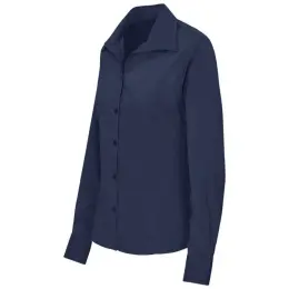 Ladies Long Sleeve Sheffield Navy Side