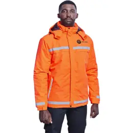 Defender Hi-Viz Jacket Main Orange Image