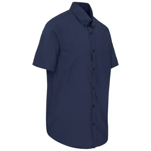 Mens Short Sleeve Sheffield Navy Side