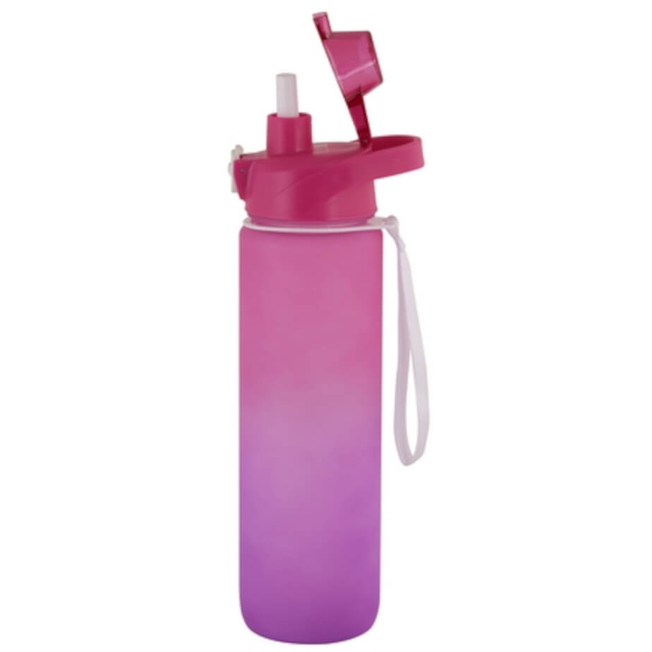 Gradient Water Bottle Purple Pink Side