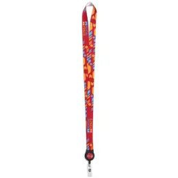 Altitude Badge Reel Single-Sided Satin Lanyard