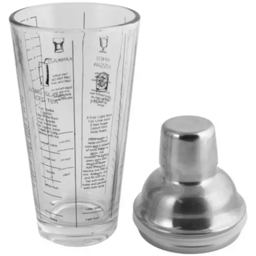 Glass Cocktail Shaker Front