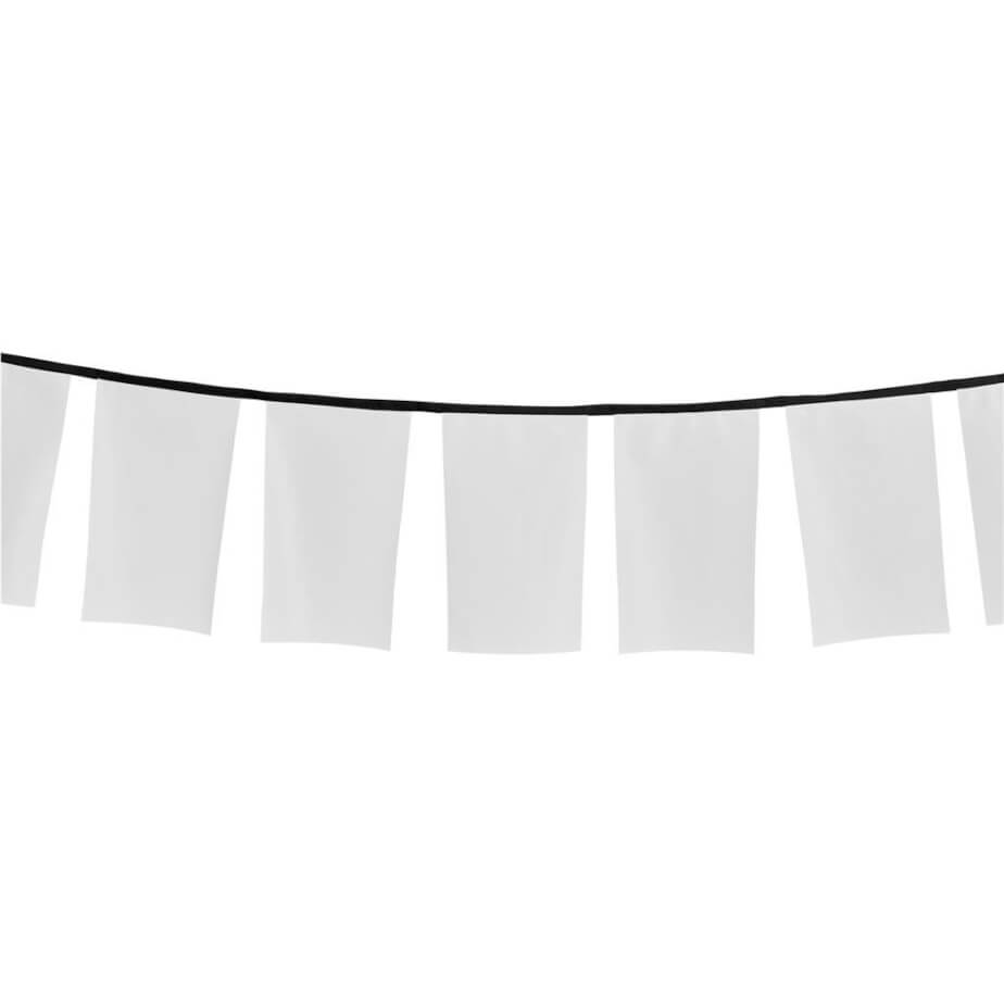 Sublimated Single-Sided Polyester Rectangle Bunting - 10m Unbranded