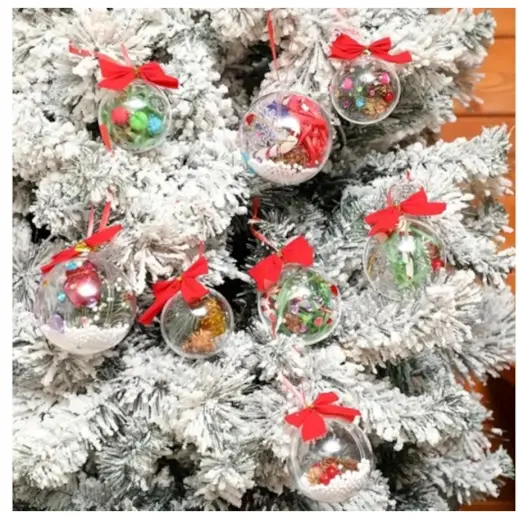 Fillable Christmas Bauble On Tree