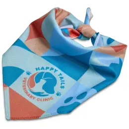 Hoppla Tyson Small Polyester Dog Bandana Branded Image
