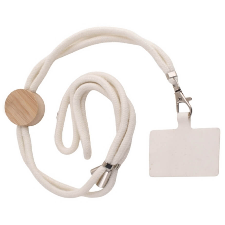 Main Bamboo Disc Cotton Cell Phone Holder