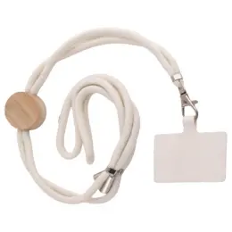 Main Bamboo Disc Cotton Cell Phone Holder Image