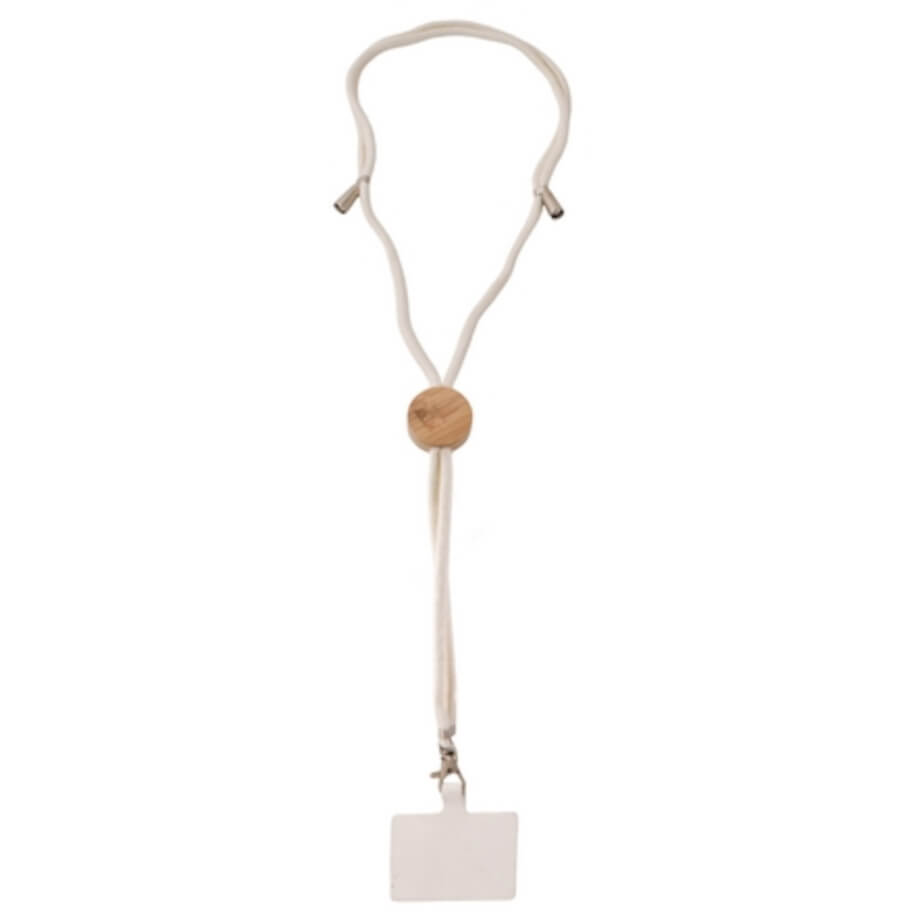 Straight Bamboo Disc Cotton Cell Phone Holder