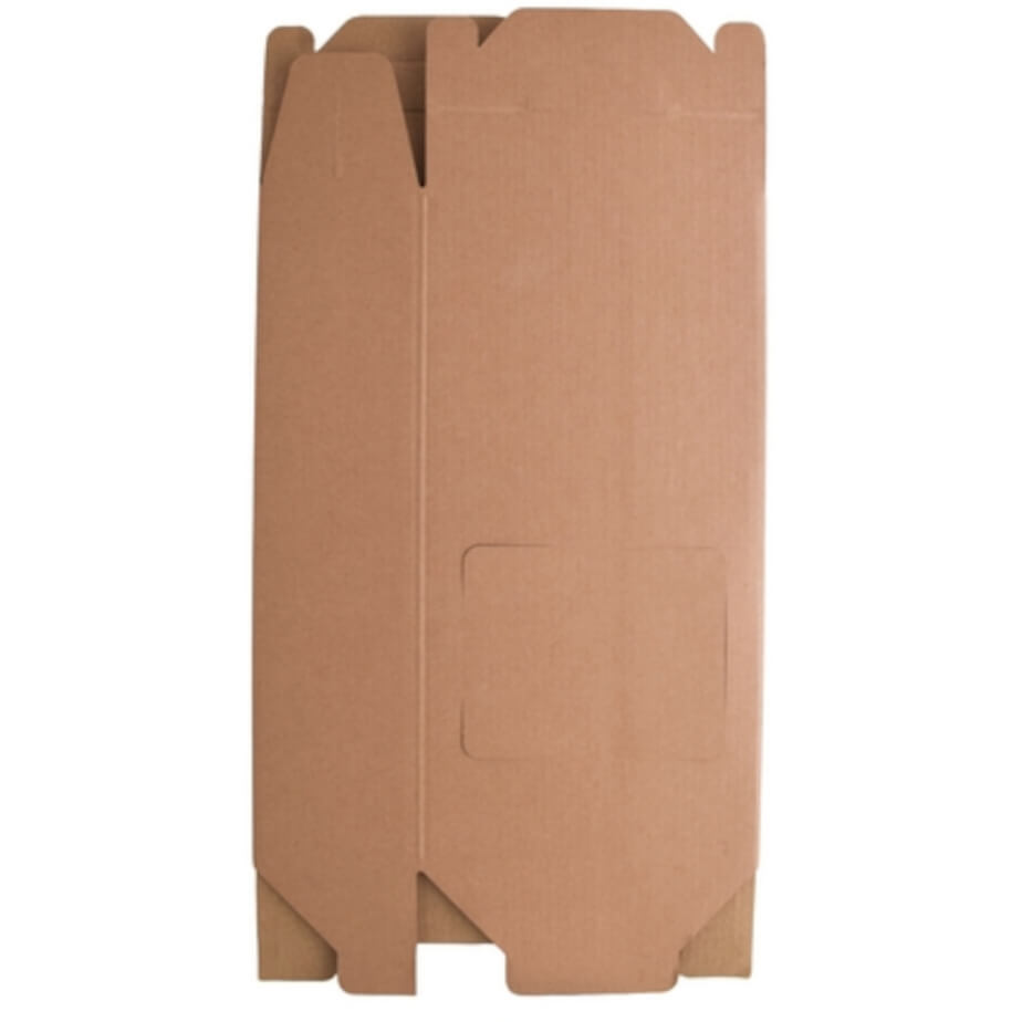 Flat Kraft Double 750ml Wine Bottle Gift Box