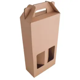 Main Kraft Double 750ml Wine Bottle Gift Box Image