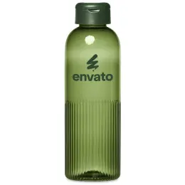 Serendipio Marlow Recycled PET Water Bottle Dark Green Branded Image