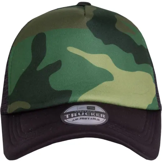 FWRD Vintage Trucker Camo Cap Front