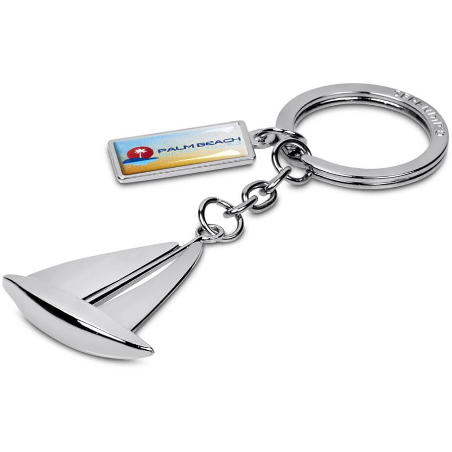Serendipio Sailboat Charmed Keyholder Branded