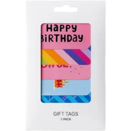 Birthday Gift Tags (Pack Of 5) Pack Image