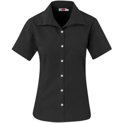 Ladies Short Sleeve Aspen Black