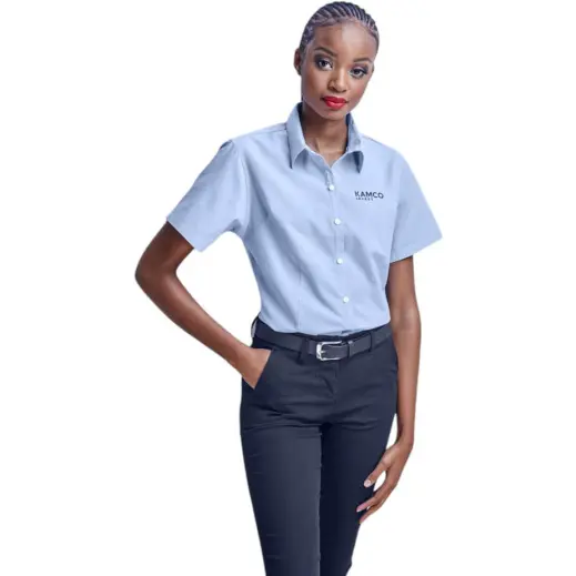 Ladies Short Sleeve Aspen Main Blue